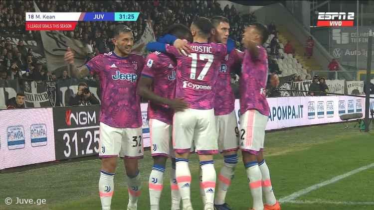 VIDEO: კინის ლამაზი გოლი - "იუვენტუსი" წინ გადის