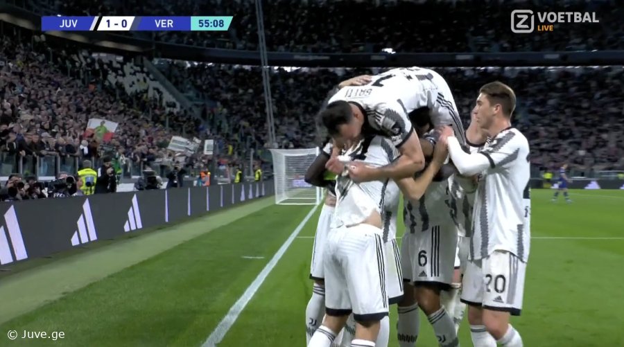 VIDEO: მშვენიერი კომბინაცია - "იუვენტუსი" კინის გოლით წინ გადის